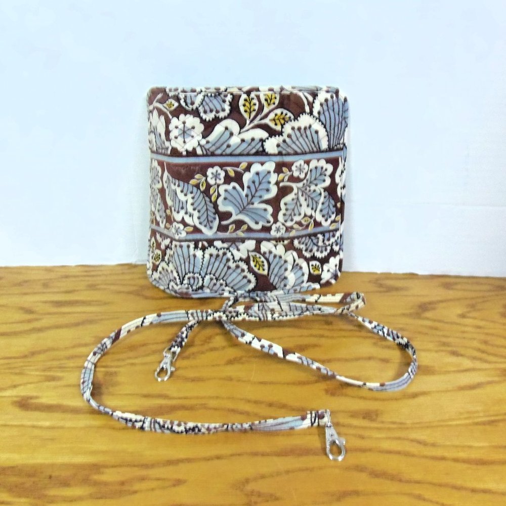 Vera Bradley  " Slate Blooms" Crossbody Wallet